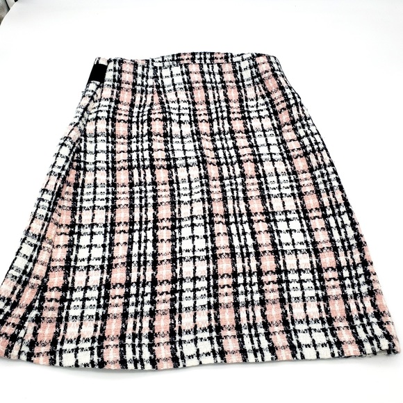 Geri C New York Skirt With Ribbon Bow Detail Size Small Plaid - Picture 3 of 5